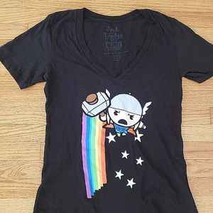 Thor Cartoon V-neck Tee ( XL)